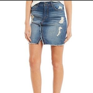 Jessica Simpson high waisted denim skirt